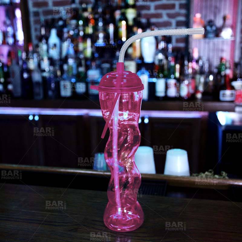 BarConic® 22oz Twisted Party Yard Cup w/lid & handle [Assorted Colors] - Image 5