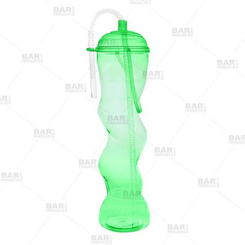 BarConic® 22oz Twisted Party Yard Cup w/lid & handle [Assorted Colors] - Image 8