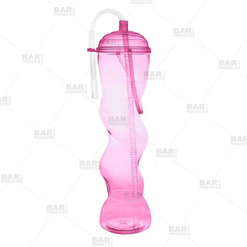BarConic® 22oz Twisted Party Yard Cup w/lid & handle [Assorted Colors] - Image 9