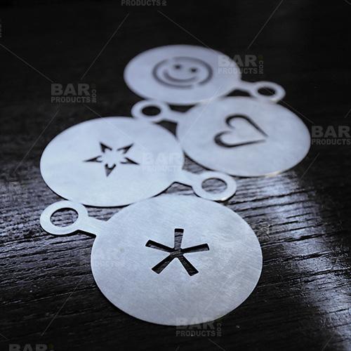 BarConic® 4 Pack Stainless Steel Cocktail Stencils - Image 3