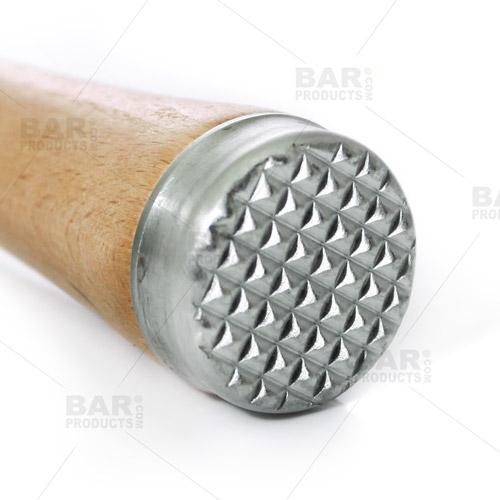 BarConic® 8" Wooden Muddler with Stainless Steel Head - Image 3