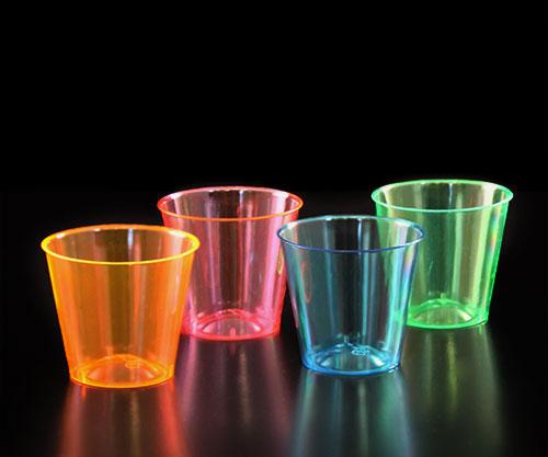 BarConic® Assorted 1 oz Neon Shot Cups