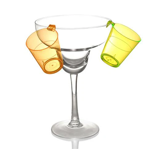 Barconic® 2oz Assorted Plastic Shot Glass with Hook - Image 5