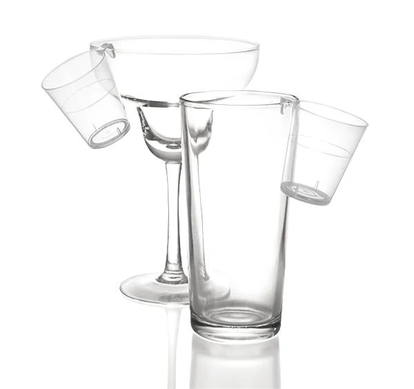 Barconic® 2oz Clear Plastic Shot Glass with Hook - Image 3