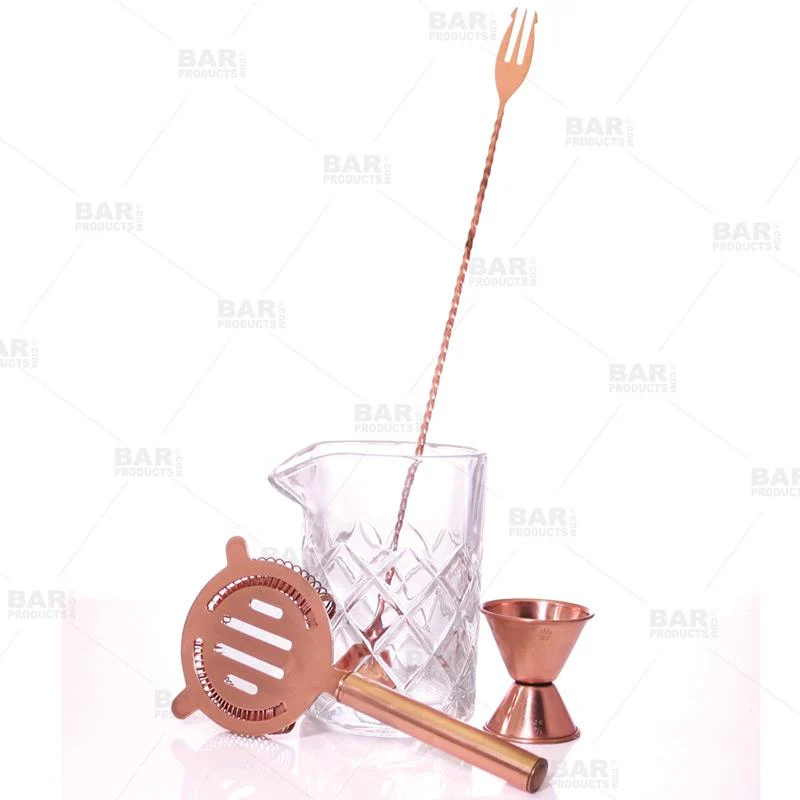 BarConic® Copper & Diamond Pattern 13 oz Mixing Set - Image 5