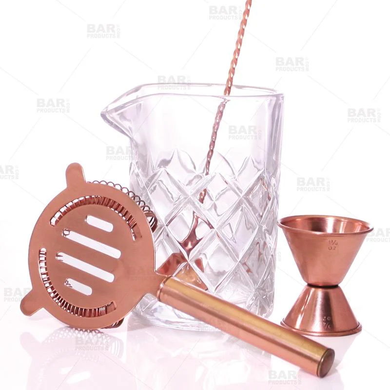 BarConic® Copper & Diamond Pattern 13 oz Mixing Set - Image 6