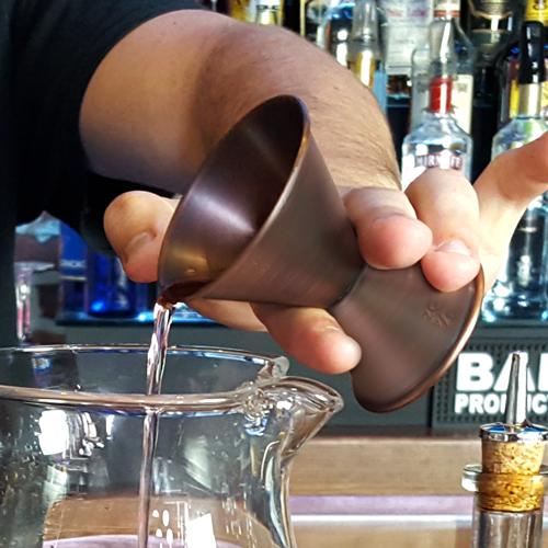 BarConic® Jigger –Double Sided Antique Finish -.75oz. x 1.25oz. - Image 2