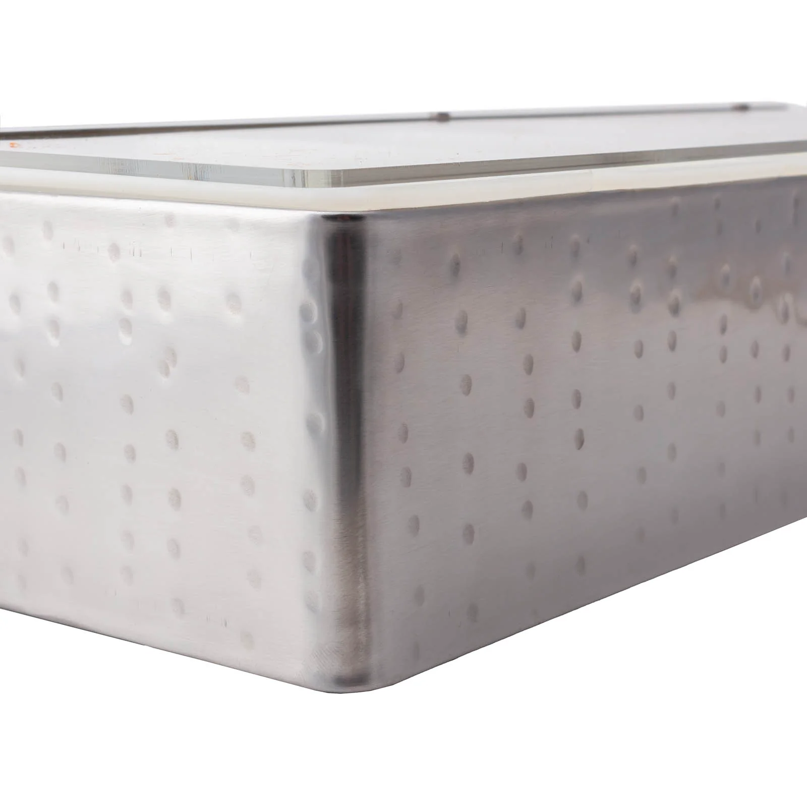 BarConic® Hammered Stainless Steel Condiment Holder - 5 Pint - Image 3