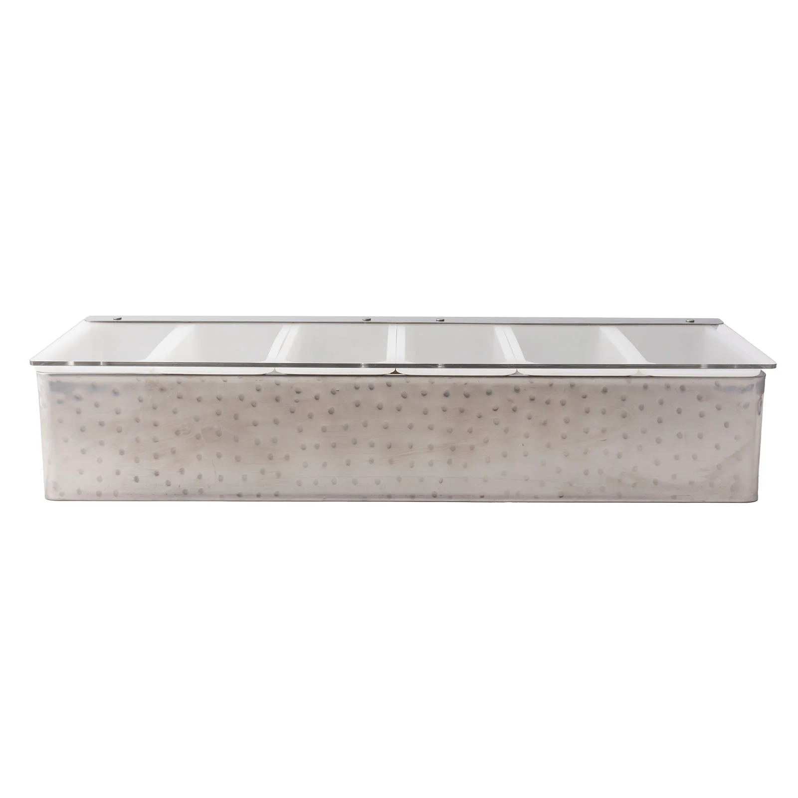 BarConic® Hammered Stainless Steel Condiment Holder - 6 Pint