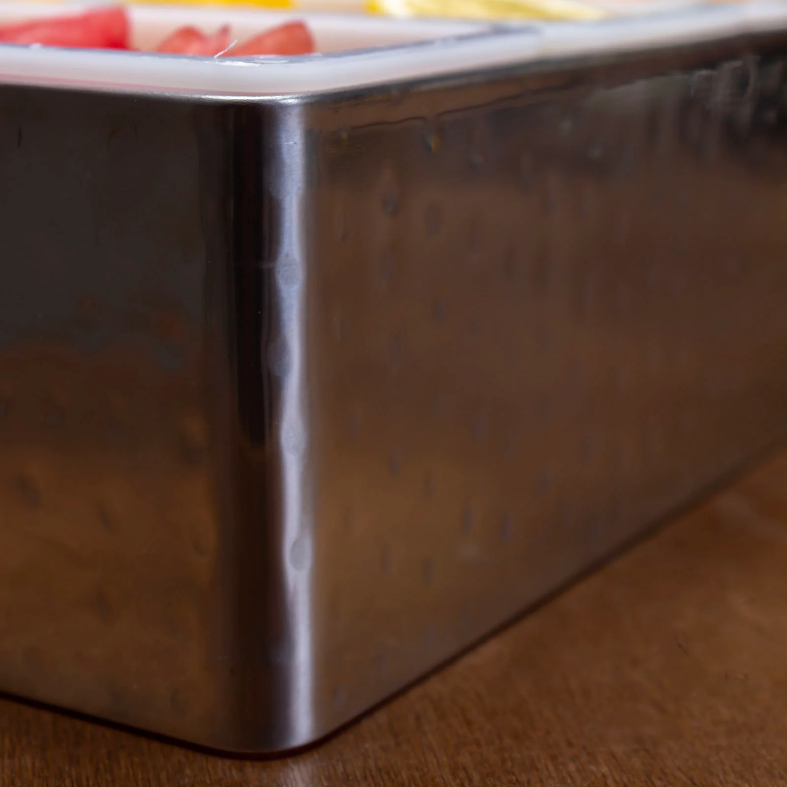 BarConic® Hammered Stainless Steel Condiment Holder - 6 Pint - Image 6