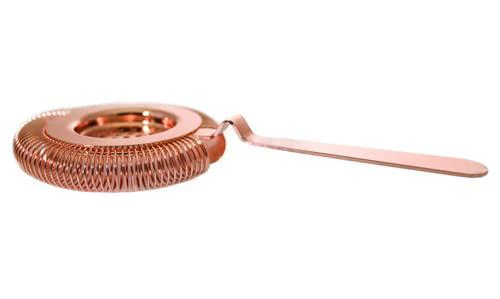 BarConic® No Prong Strainer Long Ridged Handle - Copper