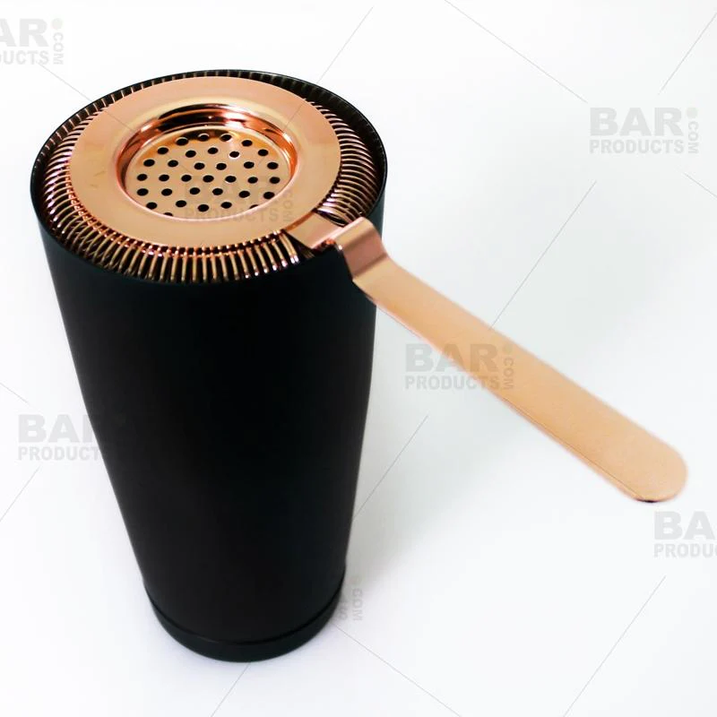 BarConic® No Prong Strainer Long Ridged Handle - Copper - Image 3