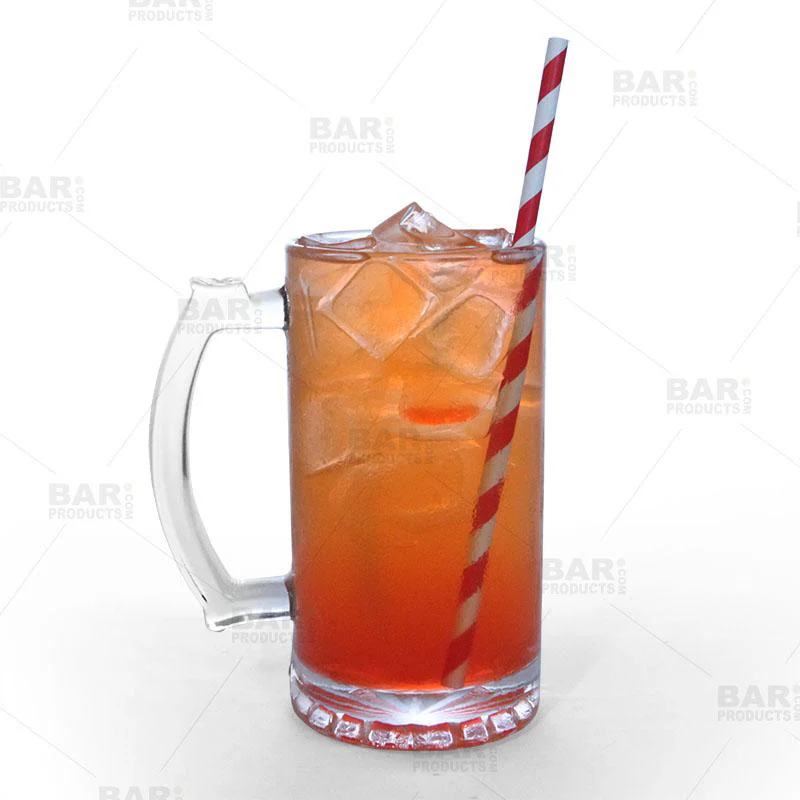 BarConic® Red Stripe Paper Straws - 100 pack - Image 6