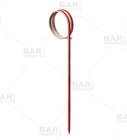 BarConic® Ring Bamboo Cocktail Pick Kit with Display Stand - Image 9