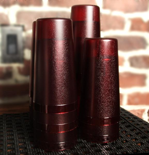 BarConic® Red Stackable Pebbled Tumblers- 12 Pack - Image 2
