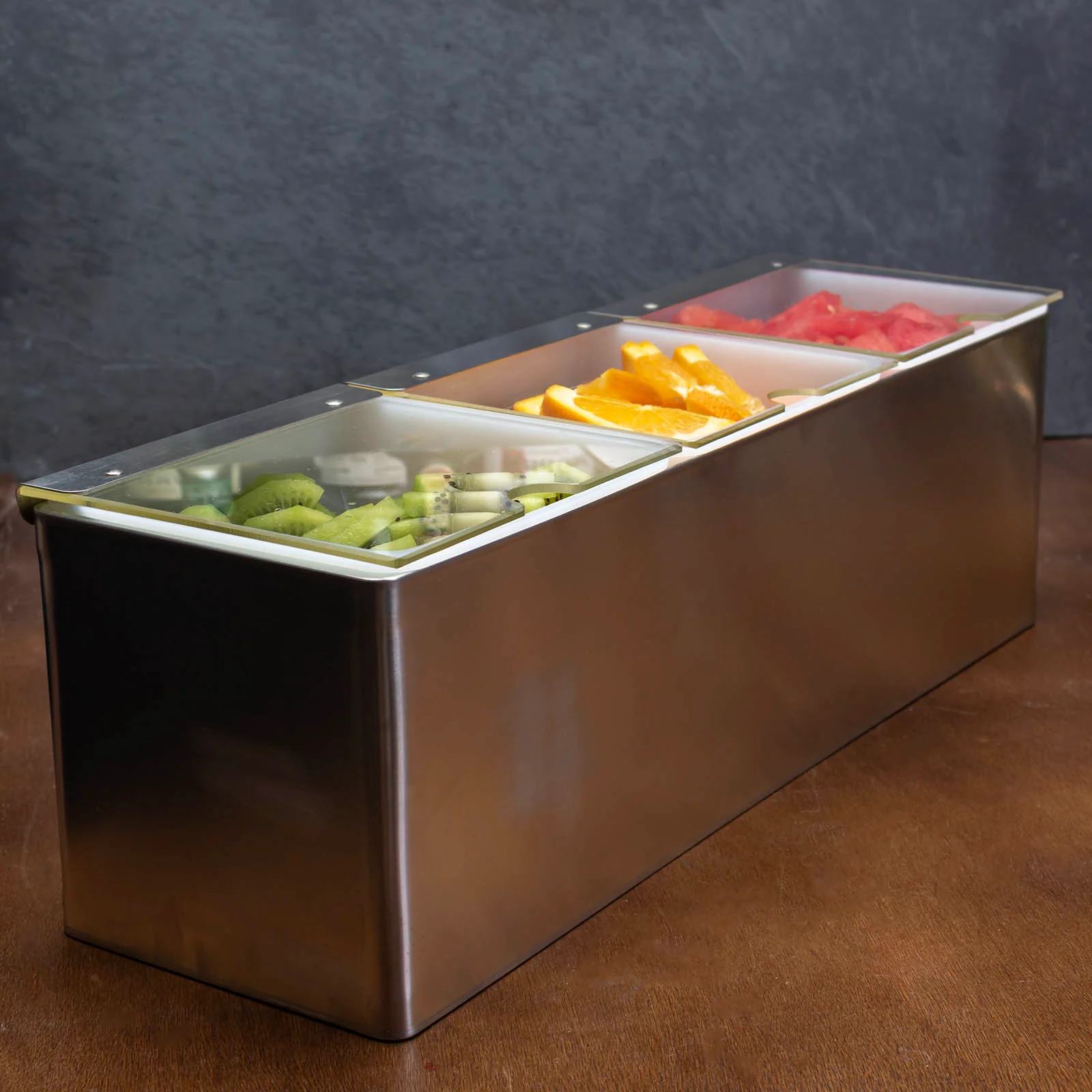 BarConic® 3qt Stainless Steel Condiment Holder - Image 2