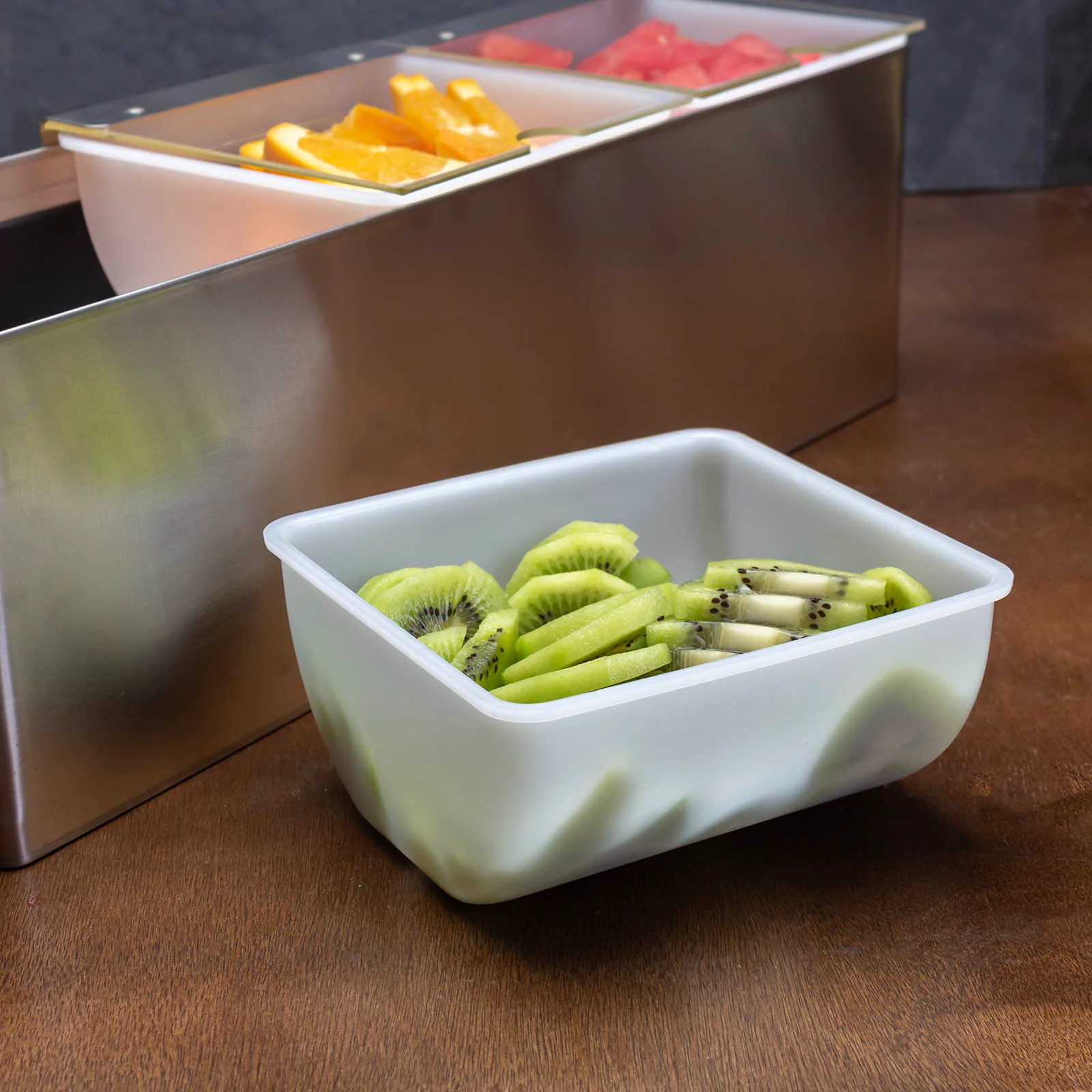 BarConic® 3qt Stainless Steel Condiment Holder - Image 6