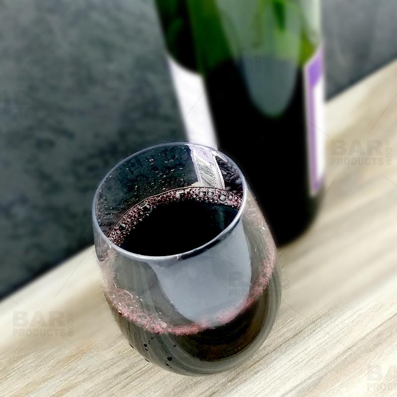 BarConic® 15 Ounce Stemless Wine Glass - PET Clear Plastic - Image 2