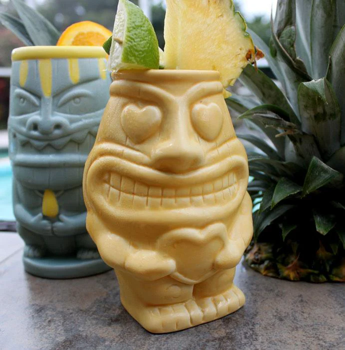 BarConic® Tiki Drinkware Mug – Good Luck Heart 12 oz. - Image 2