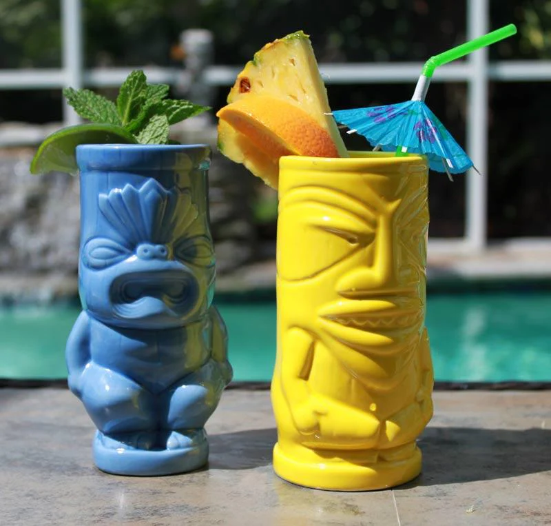 BarConic® Tiki Mug – Yellow 12 ounces - Image 3