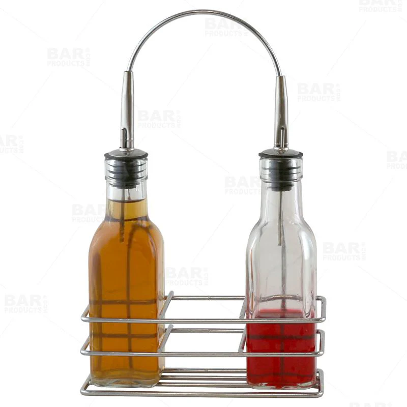 BarConic® Square Glass Bottle Wire Rack / Holder - 6oz Bottles - Image 3
