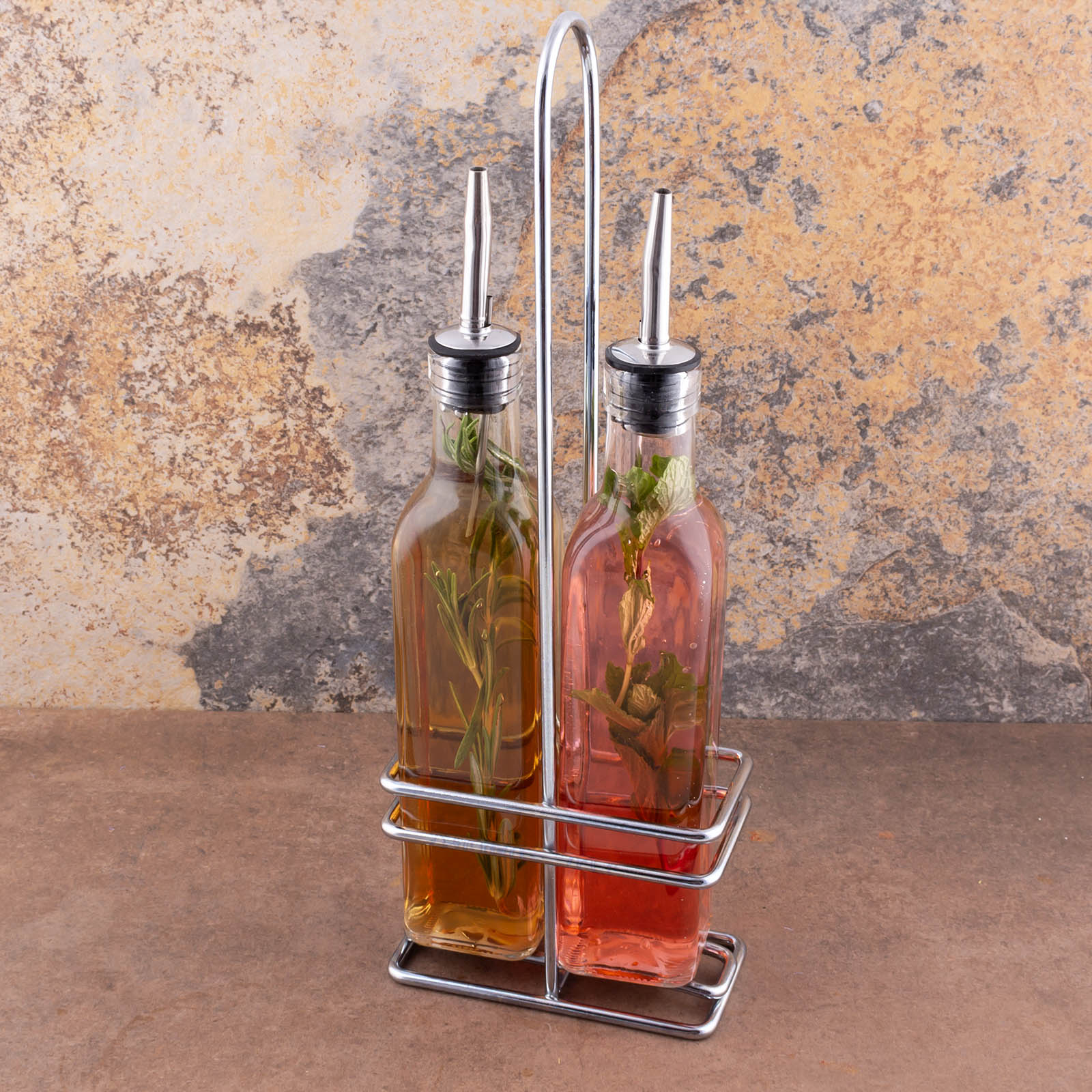 BarConic® Square Glass Bottle Wire Rack / Holder - 8oz Bottles - Image 2