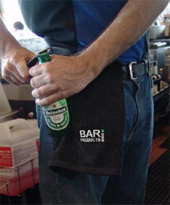 BarProducts.com Black Bar Towel
