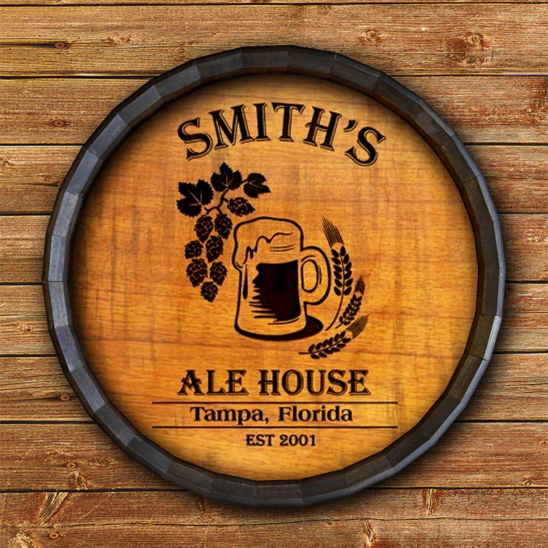 Barrel Top Tavern Sign - Ale House - Image 4