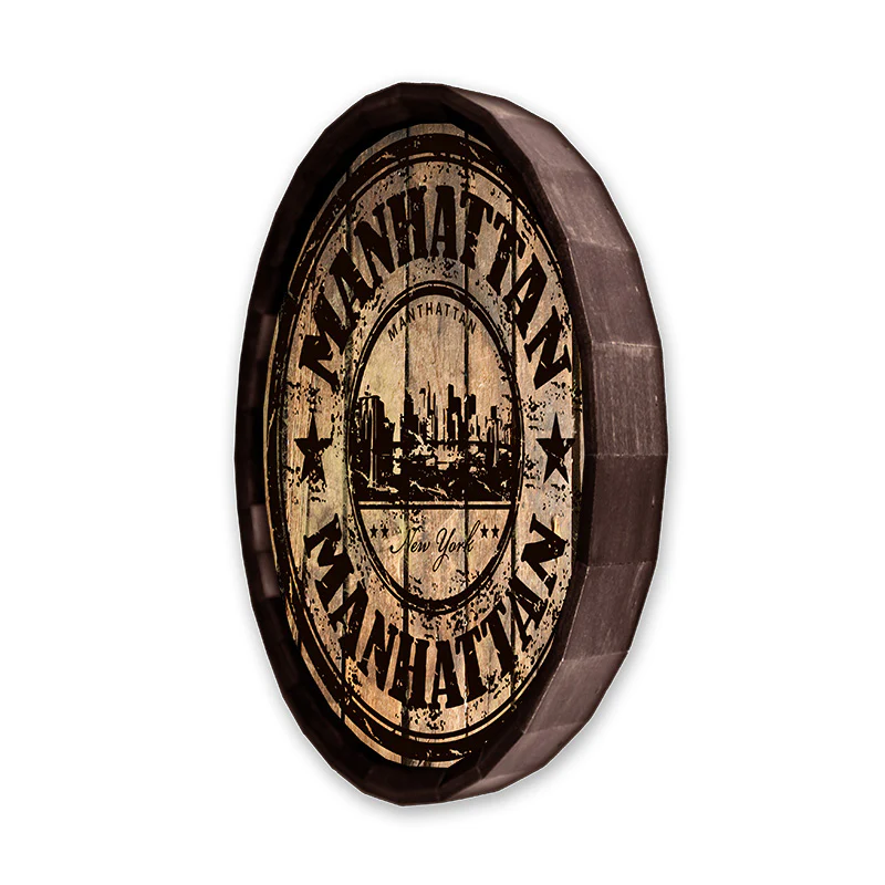 Barrel Top Tavern Sign - Manhattan Stamp - Image 2