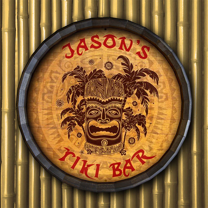 Barrel Top Tavern Sign - Tiki Bar - Image 2