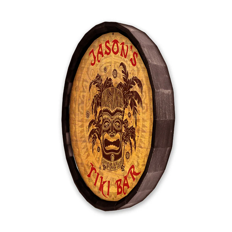 Barrel Top Tavern Sign - Tiki Bar - Image 3