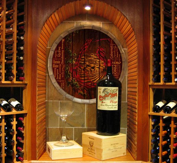 Barrel Top Tavern Sign - Vino - Image 2