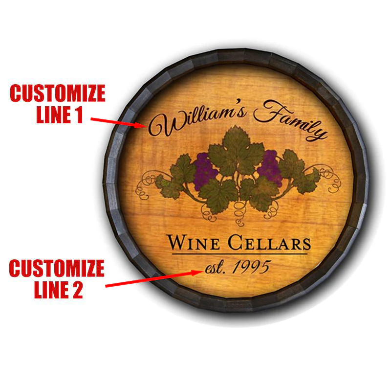 Barrel Top Tavern Sign - Wine Cellar - Image 2