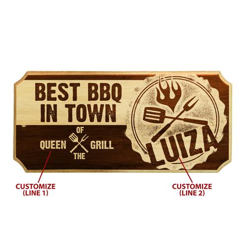 BBQ Custom Wood Plaque Sign - Image 2