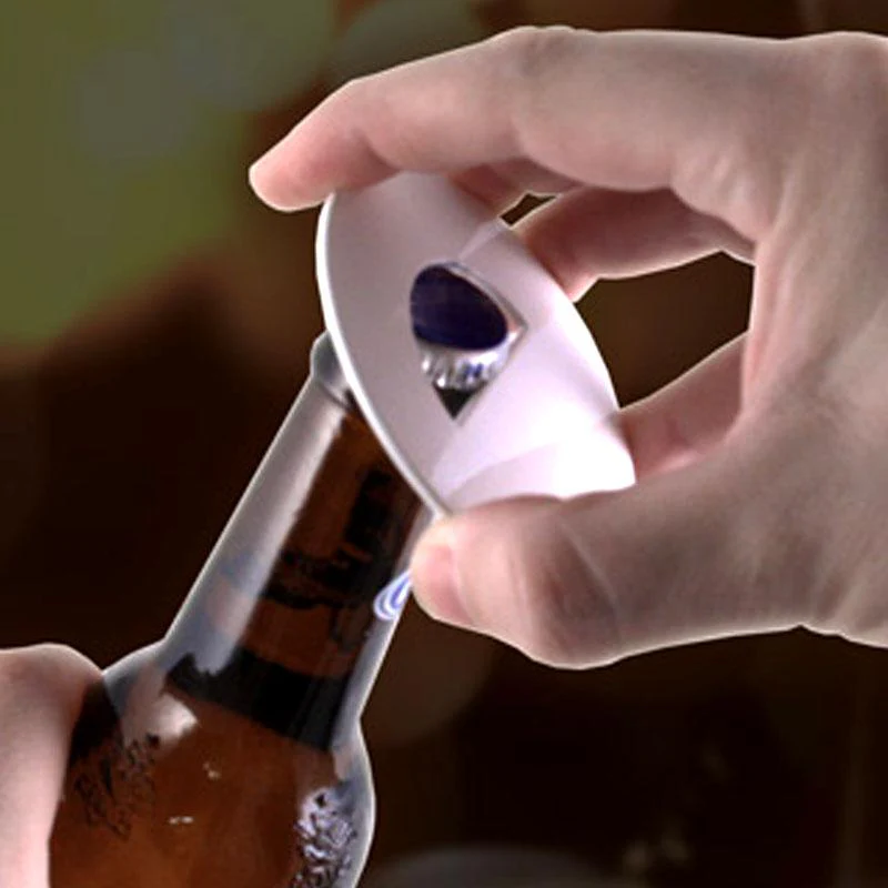 Beach Ball Round Bottle Opener - ADD YOUR NAME - Image 3