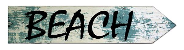 Beach Wood Arrow Sign - Image 3
