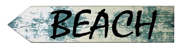 Beach Wood Arrow Sign - Image 4