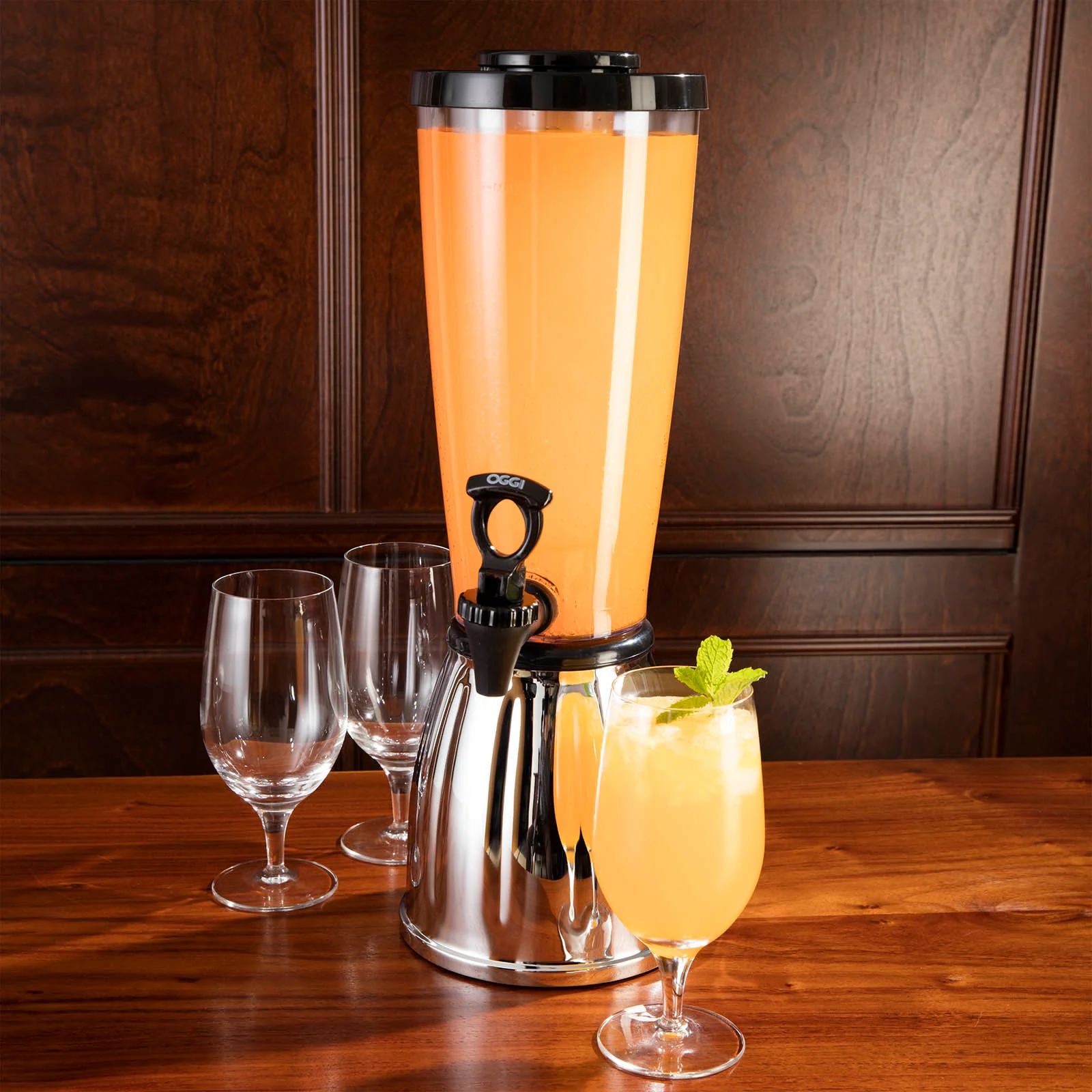 Beverage Dispenser w/ Ice Tube - Stainless Steel - 3 quart - Image 3