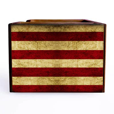 American Flag Wooden Bar Caddy - Image 4