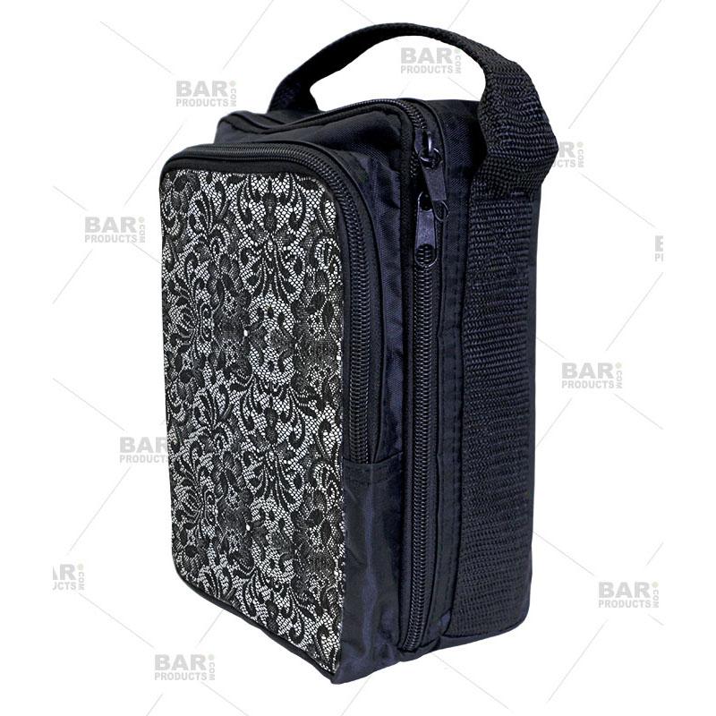 Black and White Lace Design Bartender Tote Bag
