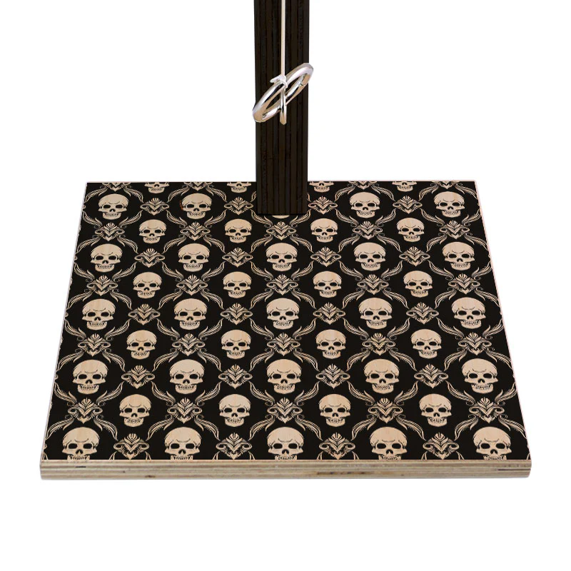 Large Tabletop Ring Toss Game - Black Skulls - Image 2