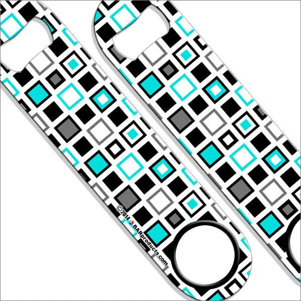 Blue Retro Squares Kolorcoat™ Speed Opener