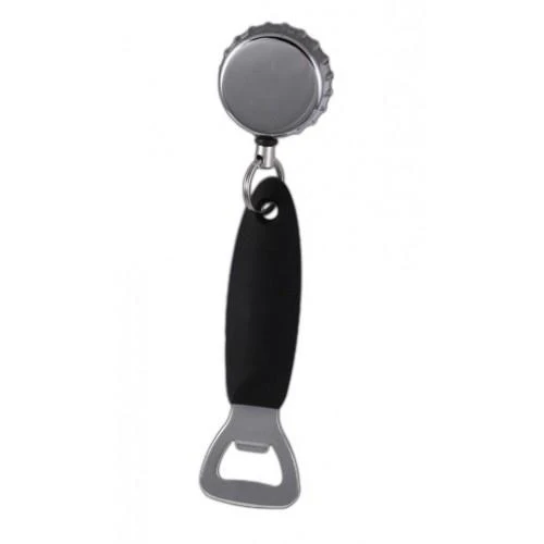 Bottle Cap Reel with Silicone Coated Bottle Opener - Metal