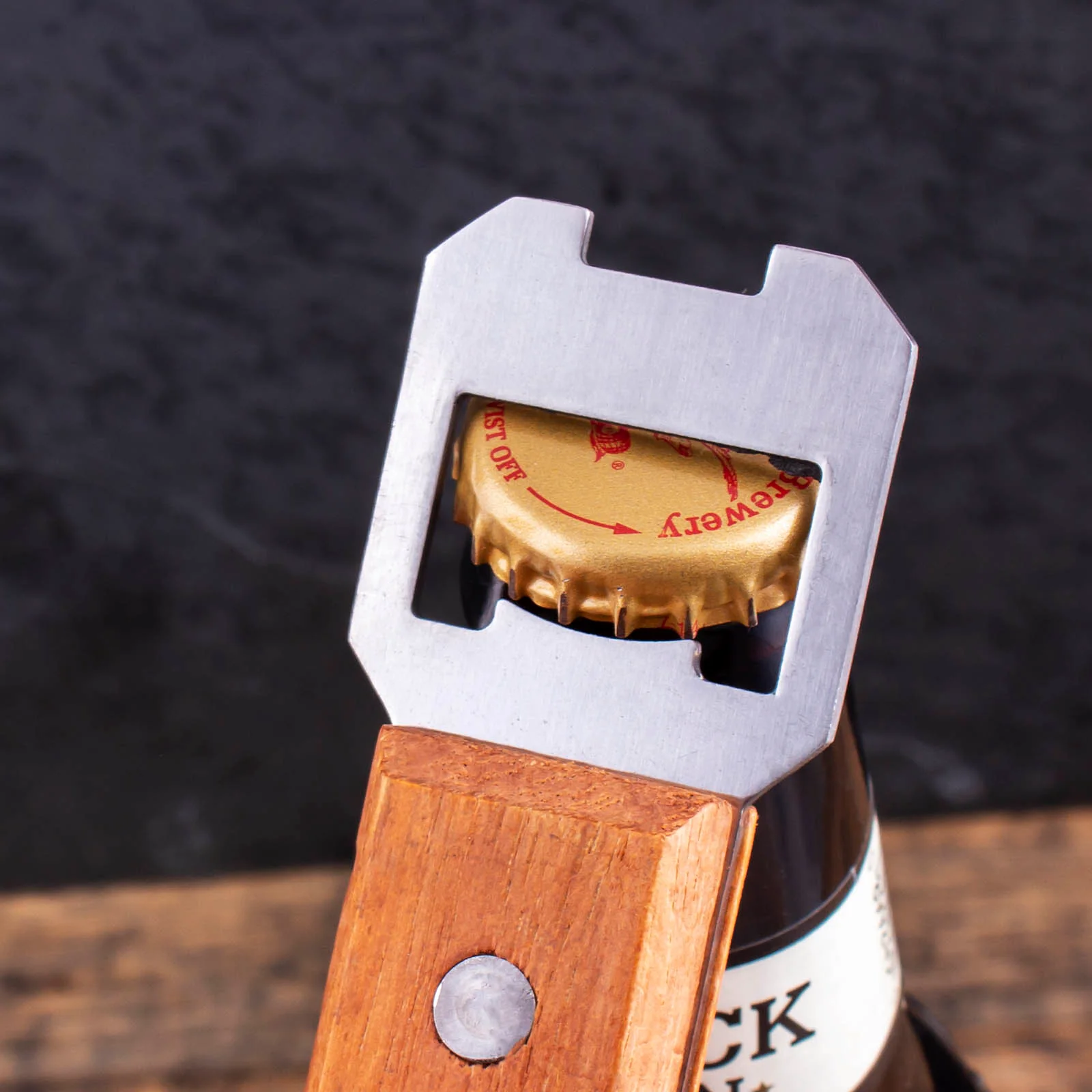 Bottle Opener w/ Wood Corkscrew - Image 3