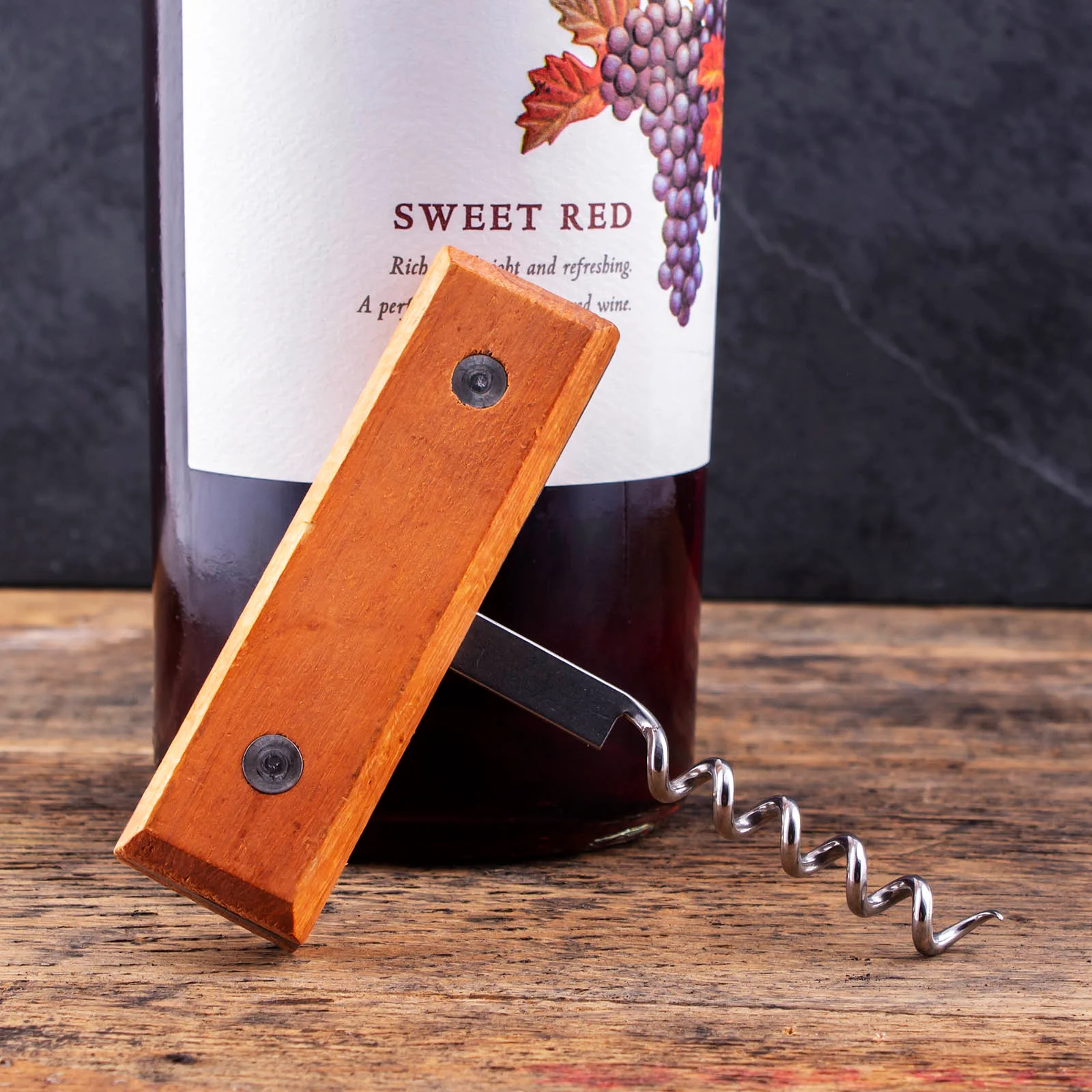 Bottle Opener w/ Wood Corkscrew - Image 4