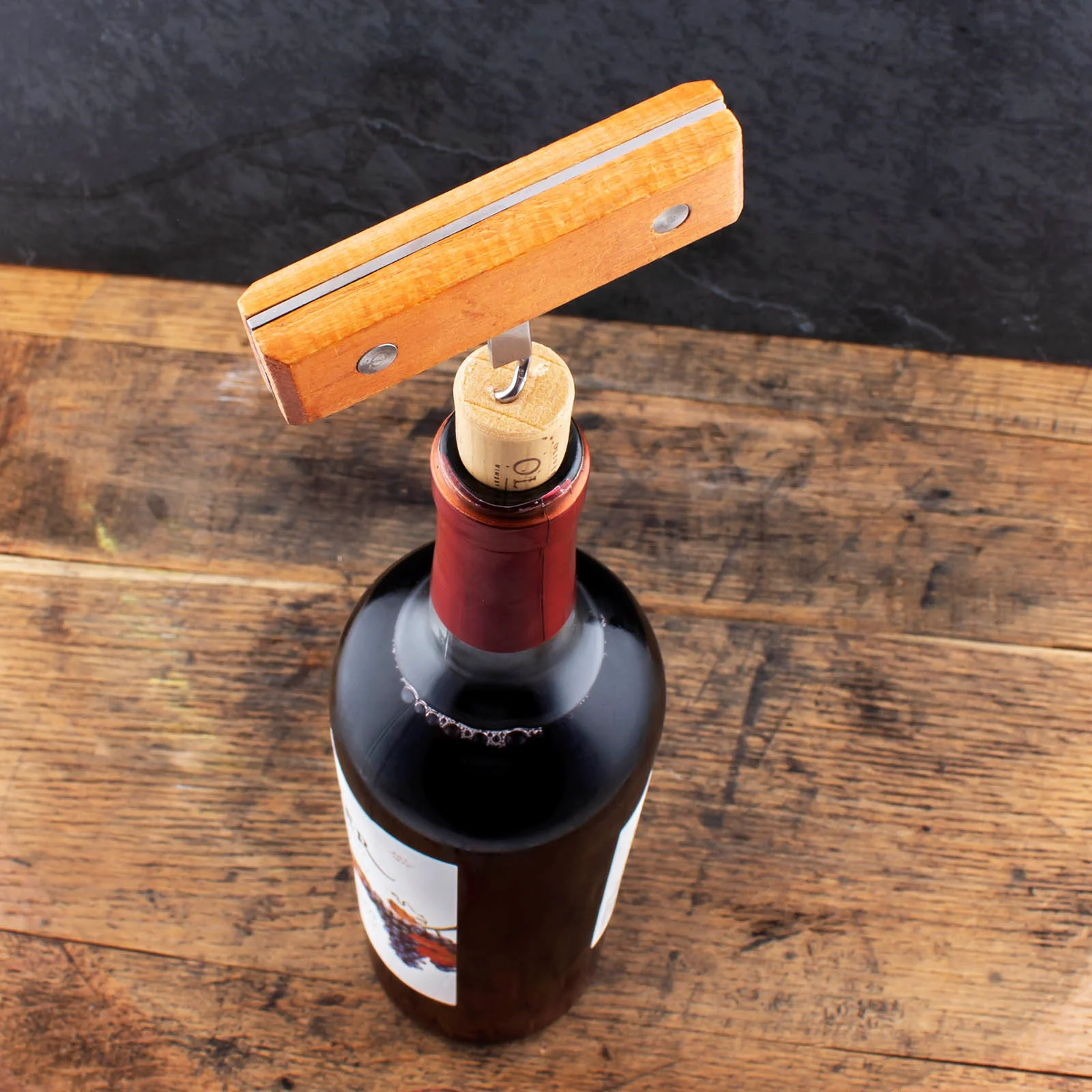 Bottle Opener w/ Wood Corkscrew - Image 5