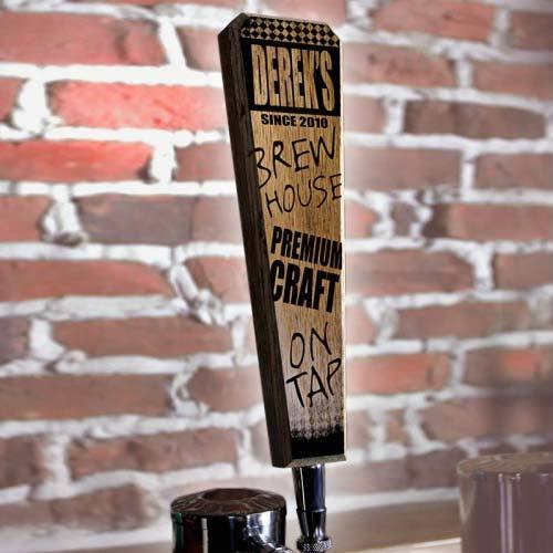 Brew House - Oak Wood Beer Tap Handles - Flared Shape