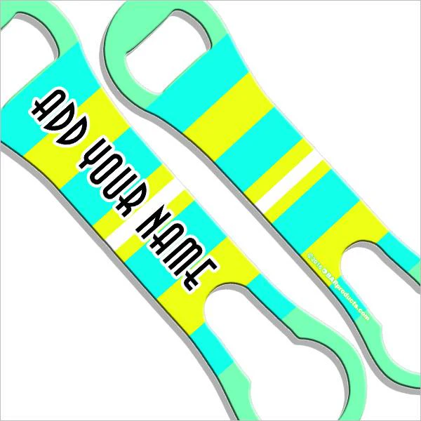 Bright Stripes V-Rod® Bottle Opener - ADD YOUR NAME - Image 4