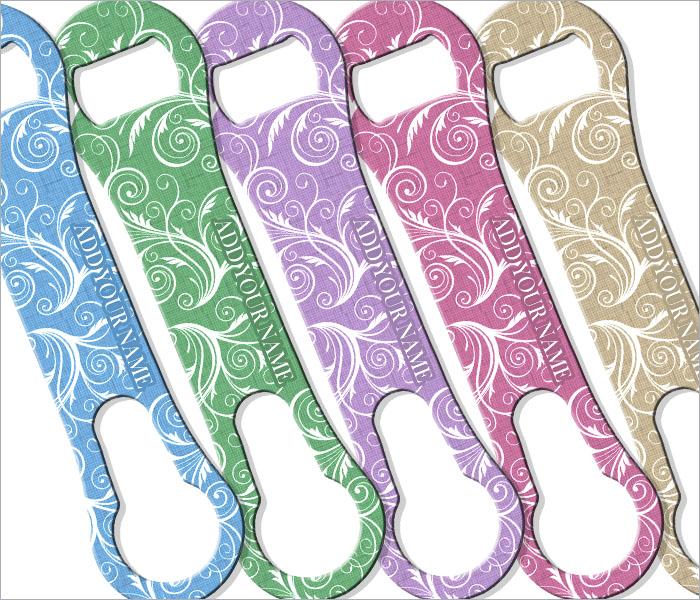 Burlap Lace V-Rod® Bottle Opener - ADD YOUR NAME
