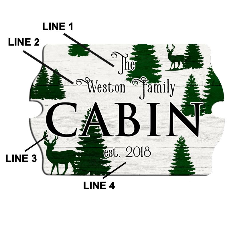 Cabin - Custom Tavern Shaped Wood Bar Sign - Image 3